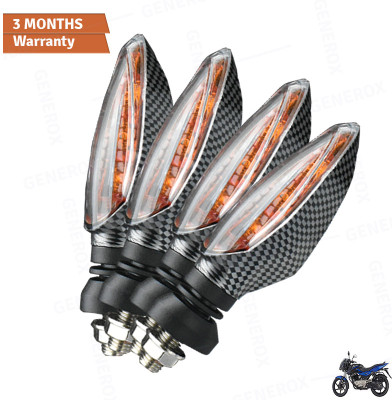 Generox Front, Rear LED Indicator Light for Bajaj Pulsar 150(Amber)