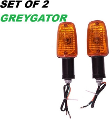 greygator Front Halogen Indicator Light for Hero Passion Plus(Amber)