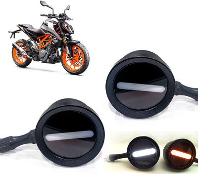 AUTO PEARL Front LED Indicator Light for Kawasaki Duke 390(White, Yellow)