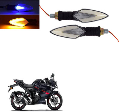 Vagary Front, Rear LED Indicator Light for Suzuki Gixxer(Blue, Yellow)