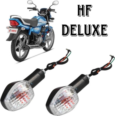 BIKEBLOOM Side, Rear, Front Incandescent Indicator Light for Hero HF Dawn, HF-Deluxe, Glamour, HF Deluxe, Splender iSMART(Amber)