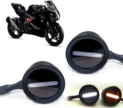 AUTO PEARL Front LED Indicator Light for Suzuki Apache(White, Yellow)