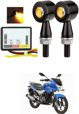 LOVMOTO Front, Rear LED Indicator Light for Bajaj Discover 125 DTS-i(Yellow)