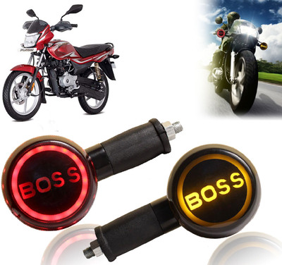 AUTO PEARL Side LED Indicator Light for Bajaj Platina 100(Yellow, Red)