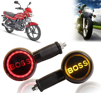 AUTO PEARL Side LED Indicator Light for Bajaj Platina 100(Yellow, Red)