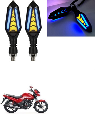 SRPHERE Front, Rear LED Indicator Light for Hero Universal For Bike(Amber, Blue)