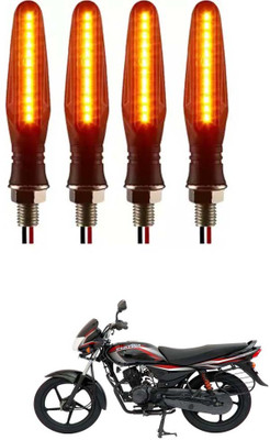E-Shoppe Front, Rear, Side LED Indicator Light for Bajaj Platina 125(Yellow)