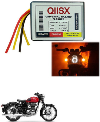 Qiisx Front, Rear Flasher Indicator Light for Royal Enfield Classic 350(Multicolor)