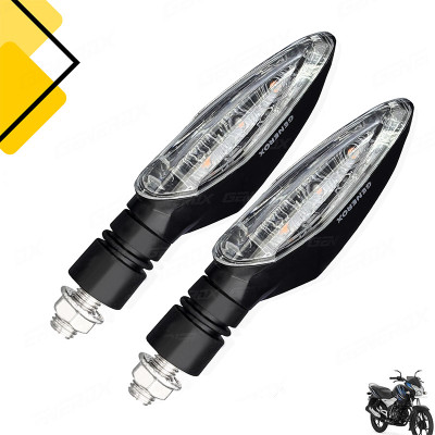 Generox Front, Rear LED Indicator Light for Bajaj Discover 125 T(Amber)