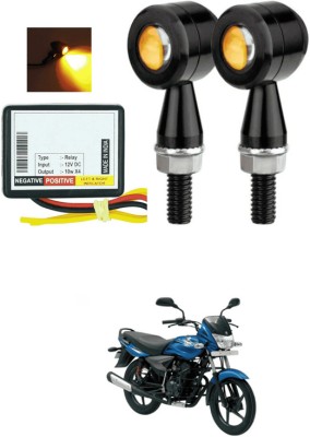 LOVMOTO Front, Rear LED Indicator Light for TVS Phoenix 125(Yellow)