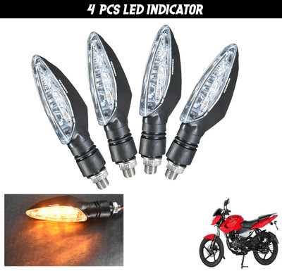 Generox Front, Rear LED Indicator Light for Bajaj Pulsar 135 LS DTS-i(Amber)
