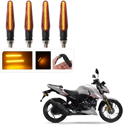 JMA TRADING Front, Rear LED Indicator Light for TVS Universal For Bike(Amber)