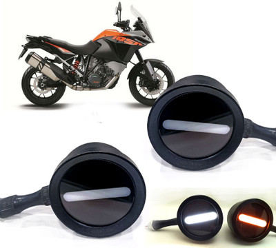 AUTO PEARL Front LED Indicator Light for Kawasaki Adventure(White, Yellow)