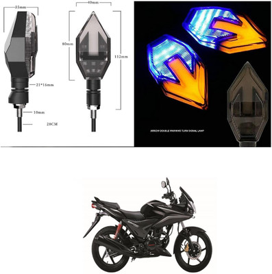 PRTEK Universal High Bright Front Rear Led Side Indicator Turn Signal V806 Indicator Light Motorbike LED for Honda (12 V, 12 W)(CBF Stunner, Pack of 4)