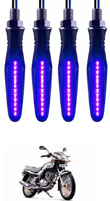 E-Shoppe Front, Rear, Side LED Indicator Light for TVS Fiero F2(Blue)