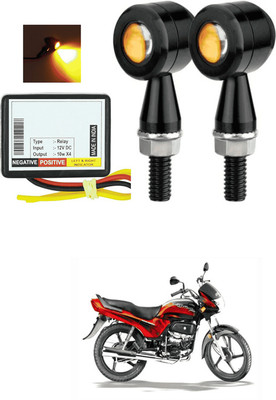 LOVMOTO Front, Rear LED Indicator Light for Mahindra Pantero(Yellow)
