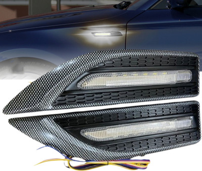 aksmit Side LED Indicator Light for Universal For Car Universal For Car(White, Yellow)