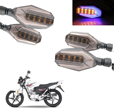 VLS AUTOMOTIVE Front, Rear LED Indicator Light for Universal For Bike Universal For Bike(Yellow)