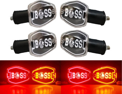 PBTA Front, Rear, Side LED Indicator Light for Hero HF Deluxe(Amber, Red)