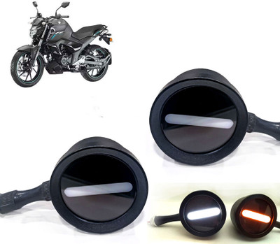 AUTO PEARL Front LED Indicator Light for Yamaha FZ S V3(White, Yellow)