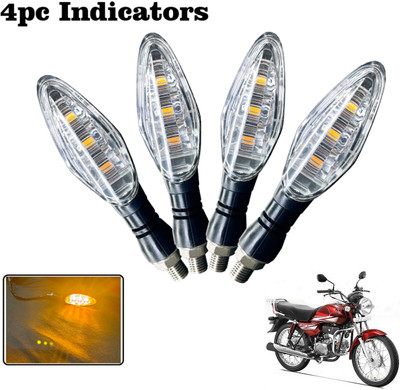 Generox Front, Rear LED Indicator Light for Hero HF Dawn(Amber)
