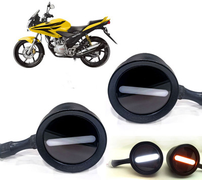 AUTO PEARL Front LED Indicator Light for Honda CBF(White, Yellow)