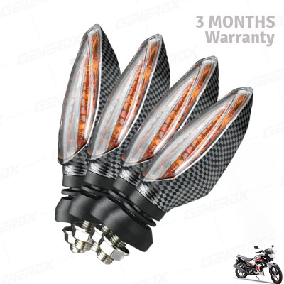 Generox Front, Rear LED Indicator Light for Yamaha SS 125(Amber)