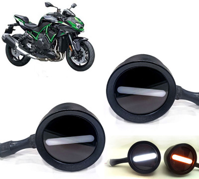 AUTO PEARL Front LED Indicator Light for Kawasaki(White, Yellow)