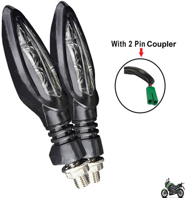 Generox Front, Rear LED Indicator Light for Bajaj Dominar 400(Yellow)