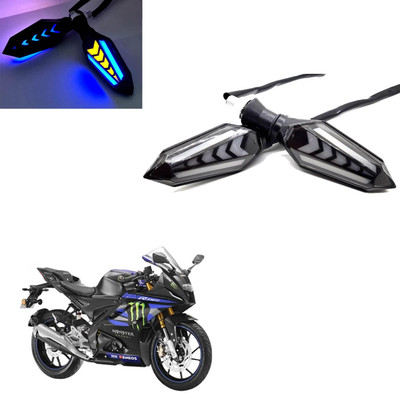 Vagary Front, Rear LED Indicator Light for Yamaha R15 M(Blue, Yellow)