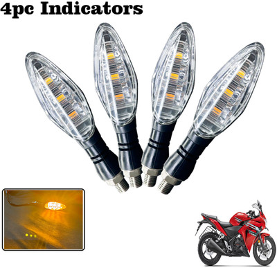 Generox Front, Rear LED Indicator Light for Honda CBR 250R(Amber)
