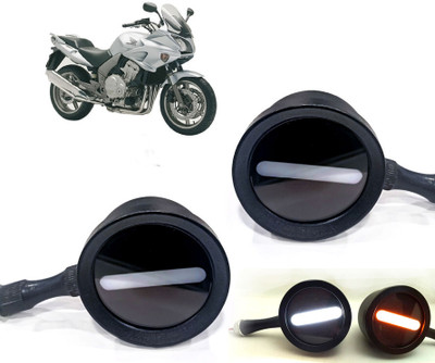 AUTO PEARL Front LED Indicator Light for Honda CBF(White, Yellow)