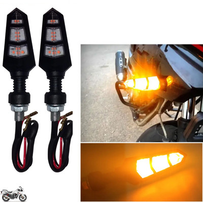 Pious Front, Rear LED Indicator Light for Hero Karizma(Amber)