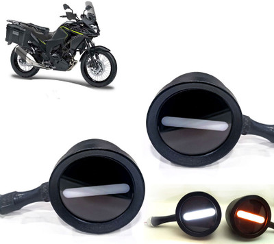AUTO PEARL Front LED Indicator Light for Kawasaki(White, Yellow)