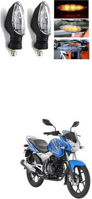 PRTEK Front, Rear LED Indicator Light for Universal For Bike Discover 125 DTS-i(Multicolor)
