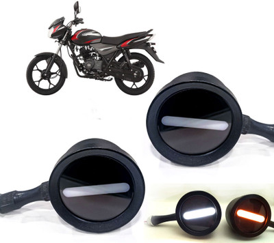 AUTO PEARL Front LED Indicator Light for Bajaj Discover(White, Yellow)