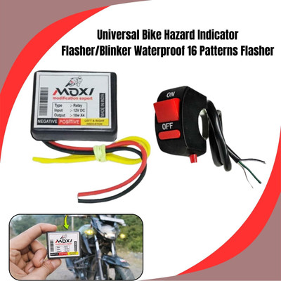 SRPHERE Front, Rear Flasher Indicator Light for Universal For Bike Universal For Bike(Multicolor)