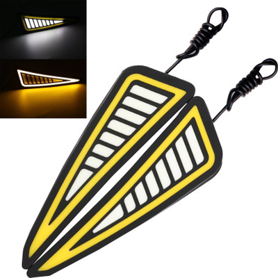DAZZRIDE Front, Rear, Side LED Indicator Light for Yamaha R15, R15 V1, R15 V2, R15 V3, R15 V4, R15 M(White, Yellow)