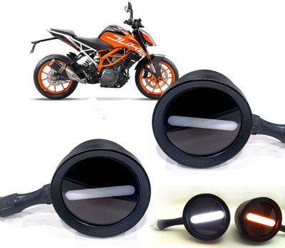 AUTO PEARL Front LED Indicator Light for KTM Duke 390(White, Yellow)