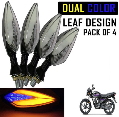 Shopland Front, Rear LED Indicator Light for Honda Dream Neo(Amber, Blue)