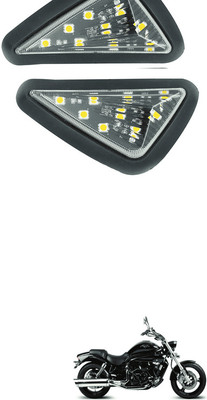 LOVMOTO Universal LED Bike indicator Yellow Mount Smoked 9 LED Turn Signal Light AR16 Interior Light Motorbike LED for Hyosung (12 V, 12 W)(Aquila Pro 650, Pack of 1)