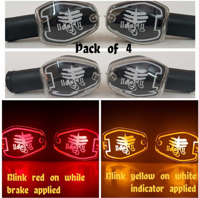 PBTA Front, Rear, Side LED Indicator Light for Hero HF Deluxe(Red, Yellow)