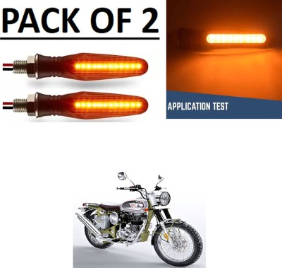 DeepShakshi AUTOMOTIVE Front, Rear, Side LED Indicator Light for Royal Enfield Universal For Bike(Yellow)