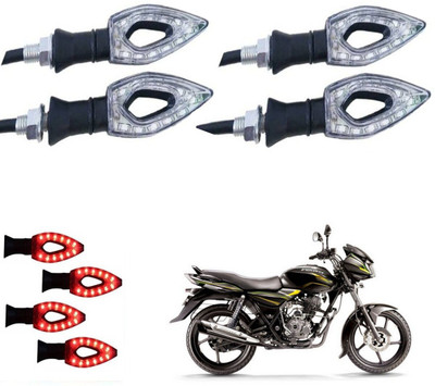 REPLEY Front, Rear LED Indicator Light for Bajaj Discover 100 DTS-i(Red)