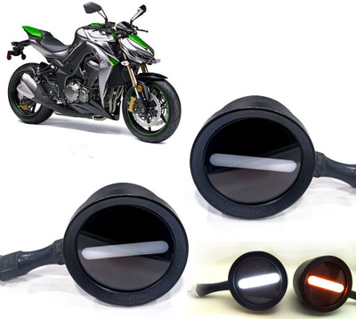 AUTO PEARL Front LED Indicator Light for Kawasaki(White, Yellow)