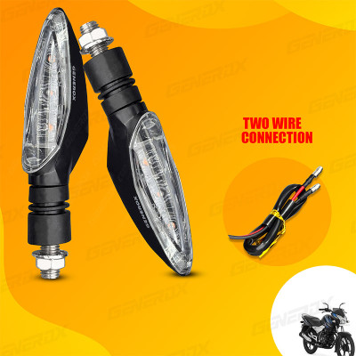 Generox Front, Rear, Side LED Indicator Light for Bajaj Discover 125 T(Yellow)