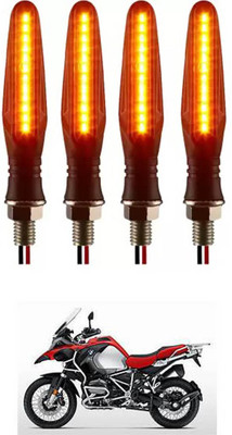 E-Shoppe Front, Rear, Side LED Indicator Light for BMW Universal For Bike(Yellow)