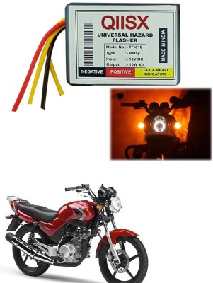 Qiisx Front, Rear Flasher Indicator Light for Yamaha YBR 125(Multicolor)