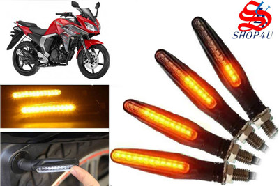 SHOP4U Front, Rear, Side LED Indicator Light for Yamaha Fazer(Yellow)