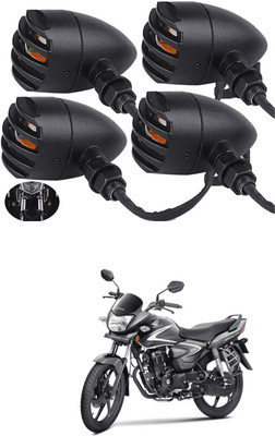 LOVMOTO Front, Rear LED Indicator Light for Honda CB Shine(Yellow)